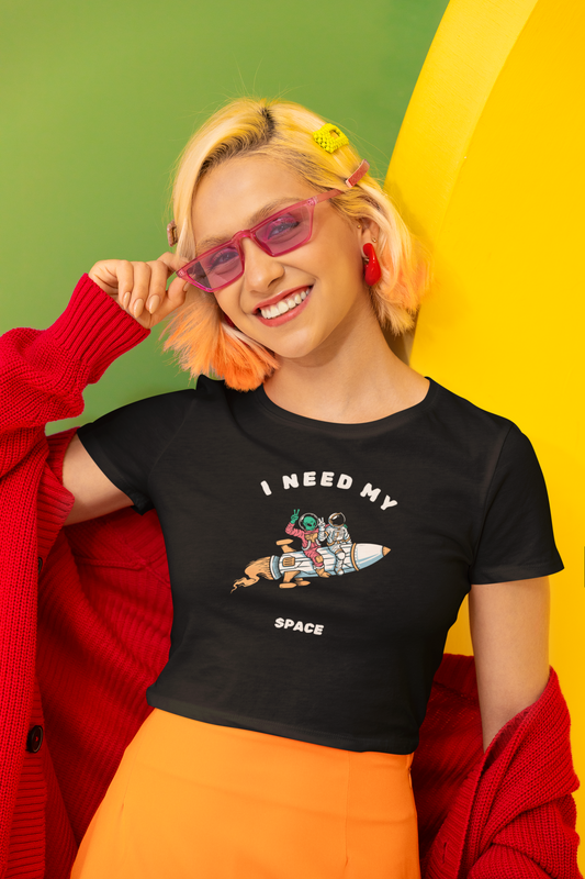 Need space crop tee